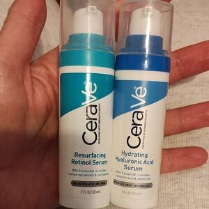 CeraVe Resurfacing Retinol Serum and Hydrating Hyaluronic Acid Serum Set